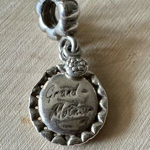 Pandora Sterling Silver Grand Mother Dangle Charm Bead